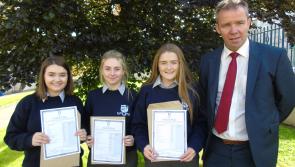 Delighted students collected their Junior Cert results in Mountmellick Community School this week