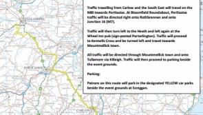 The route from Carlow, Wexford and the South East to the National Ploughing Championships in Tullamore