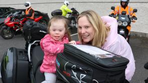 Tour de Leinster cyclists got a warm welcome in Portlaoise from Laois members of Down Syndrome Ireland