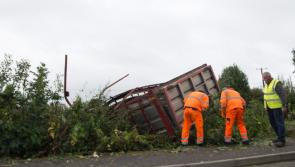 Accident involving cattle truck at Rock National School in Mountmellick