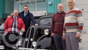 Ford car 100th  'fiesta' at  very popular indoor vintage show in  Laois