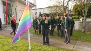 This secondary school is the first in Laois to raise the LGBTI+ rainbow flag