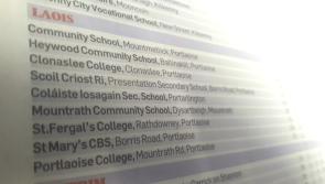 Mountmellick Community School once again tops the nine Laois feeder schools to 3rd level