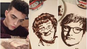 Laois artist Mike Gibson is now creating portraits using Nutella