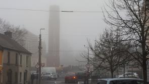 Dense fog  in Laois makes driving hazardous for commuters and parents #watch
