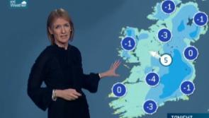 Watch out on the roads on Monday morning as temperatures plummet