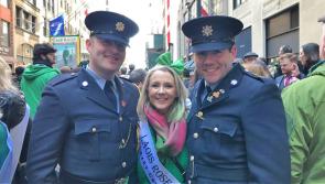 Laois Rose Maeve marches proudly in New York St Patrick's Day parade