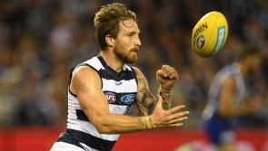 Sweet video of Laois native, AFL star Zach Tuohy with his son Flynn at his 150th game