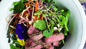 WARM STEAK SALAD WITH HORSERADISH MUSTARD AND BALSAMIC VINEGAR recipe by Neven Maguire
