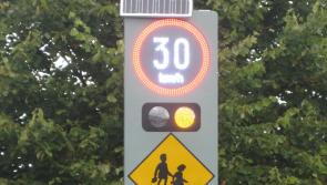 Cars breaking red lights at pedestrian crossing in Laois