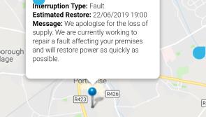 Big electricity power cut in Portlaoise confirmed by ESB