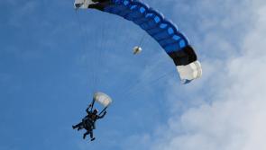 Jumping from the skies for vital Laois Offaly service