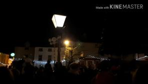 Mountmellick Christmas Tree lights up despite recent floods