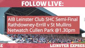 FOLLOW LIVE: All the action from Rathdowney-Errill's Leinster Club SHC Semi-Final