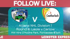 FOLLOW LIVE: All the latest from the Laois hurlers crunch league clash with Carlow