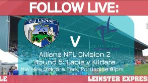 FOLLOW LIVE: All the action from the Laois footballers National League tie with Kildare