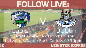 FOLLOW LIVE: All the action as the Laois U-20s take on Dublin in the Leinster Final