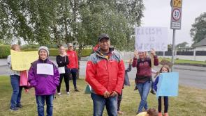 Black Lives Matter demonstration on the Laois Offaly border in Portarlington