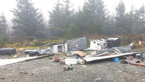 Someone decided it was OK to dump all this in the scenic Slieve Blooms