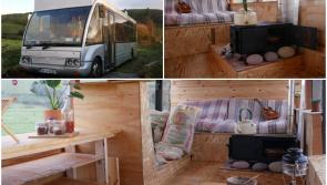 WATCH: Take a tour of this bus converted into a tiny home on wheels - and it's for sale!