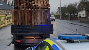 The Leaning Tower of... pallets? Driver on non-essential journey fined with court date to follow