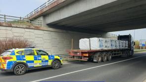 Artic lorry driver faces a litany of Garda charges after shedding load in Laois