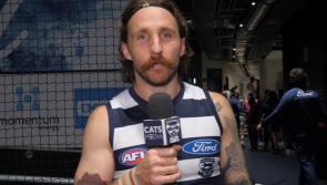 WATCH Roaming reporter Zach Tuohy looks like he has a career in front of the cameras 