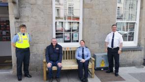 Garda 'chatting' bench gets first outing in Tipperary town near Laois