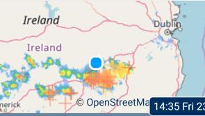 WATCH Rumble of thunder and lightning around Laois as it boils for rain