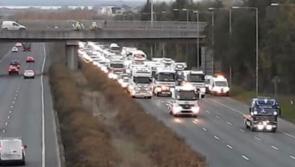 Major disruption faces Dublin bound Laois road commuters as truck drivers protest