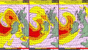 WATCH: Met Éireann tweet shows #STORMBARRA barrelling to Ireland