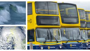 Storm Barra waves as big as four stacked Dublin buses #stormbarra