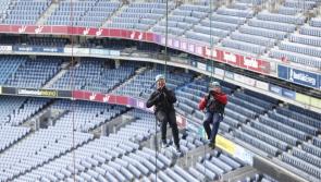 Laois Telfords man Liam McEvoy sails away in Croke Park!
