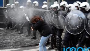 Thousands of people protest in Brussels against new Covid-19 restrictions