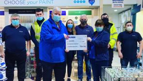 Shop workers donating tuck shop cash to Laois charities