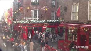 WATCH Live: Mayhem on St Patrick's Day at the Temple Bar in Dublin 