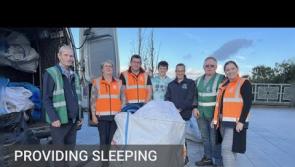 WATCH: Laois charity donates sleeping bags from Electric Picnic 