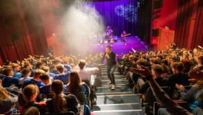 IN PICTURES:  Laois band Transmitter perform special school gigs