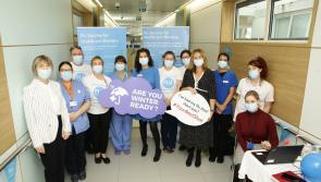 Laois hospital staff say yes to flu vaccine in Portlaoise and they hope you will too