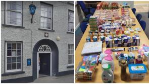 Red Bull to rashers Laois gardaí display big haul of suspected stolen groceries