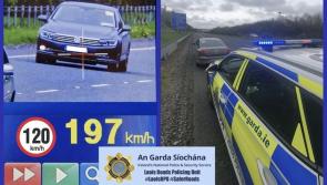 Car clocked at 197kph in Laois