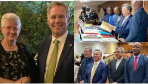 Laois Minister makes Laois and Offaly connections n Africa