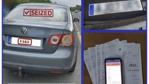 Laois Gardai stop Volkswagen car fitted with false plates 