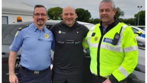 Laois Gardai greet Irish rugby legend Rory Best