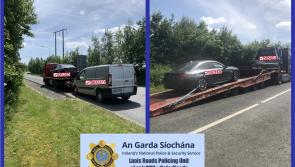 Gardai seize vehicles at Laois checkpoint
