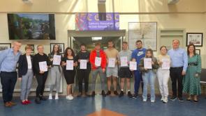 IN PICTURES: Celebrations as a tenth of Laois school's leaving certs secure over 500 points