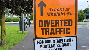 Stop/Go on N80 Portlaoise to Mountmellick road to continue