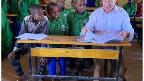 Laois Minister goes back to school in Africa