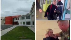 WATCH: Laois army dad surprises daughter as he comes home from overseas
