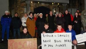 PICTURES: Roscrea  asylum seeker protest at Racket Hall Hotel 